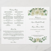 Megan Catholic Wedding Mass Zeremony Program (Vorderseite)