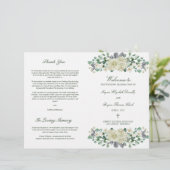 Megan Christlich Wedding Zeremony Program (Stehend Vorderseite)