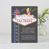 Megan_Girls Nachtheraus Bachelorette Einladung (Stehend Vorderseite)