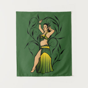Megan Green Bly Dancer Wandteppich