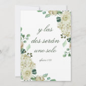 Megan Invitacion de Boda Cristiana Wedding Einladung (Rückseite)