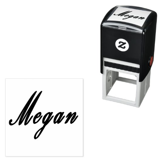 Megan, Name Logo, Permastempel (Beispiel)