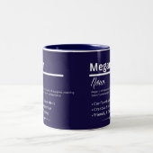 Megan, personalisierter Name Definition Tasse (Mittel)