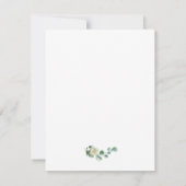 Megan Simple Elegant Song Request Wedding RSVP Karte (Rückseite)