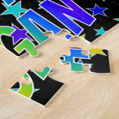 "MEGAN" Vorname, Spaß "GLÜCKLICHER GEBURTSTAG" Puzzle (Seite)