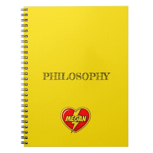 Megan Yellow Notizblock (Vorderseite)