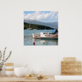 Meganissi, griechischer Platz Poster (Küche)