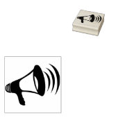 Megaphon Art Briefmarke Gummistempel (Stempel)