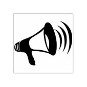 Megaphon Art Briefmarke Gummistempel (Prägung)