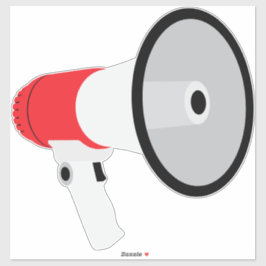 Megaphon Aufkleber