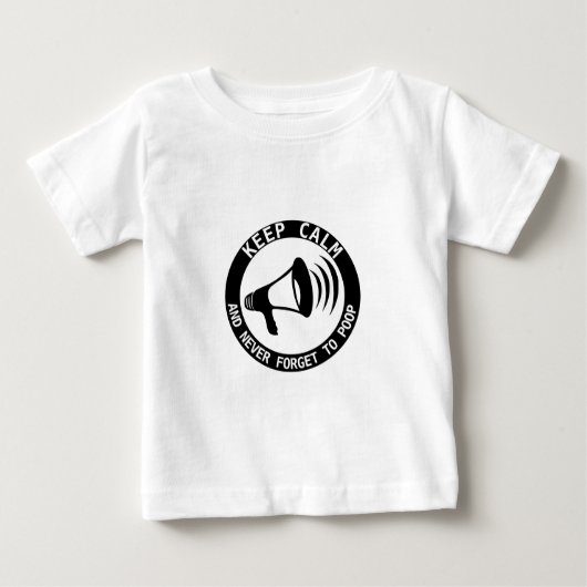 Megaphon: Behalt ruhig und vergiss nie. Baby T-shirt (Vorderseite)