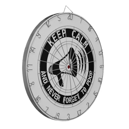 Megaphon: Behalt ruhig und vergiss nie. Dartscheibe (Vorderseite Links)