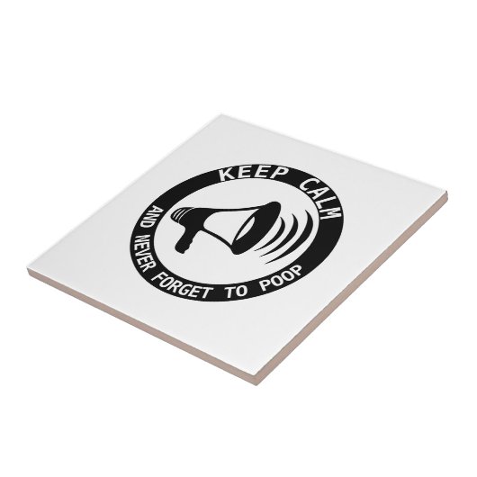 Megaphon: Behalt ruhig und vergiss nie. Fliese (Seite)