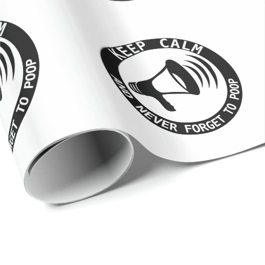 Megaphon: Behalt ruhig und vergiss nie. Geschenkpapier (Rolleneckpunkt)