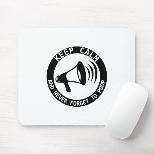 Megaphon: Behalt ruhig und vergiss nie. Mousepad (Mit Mouse)