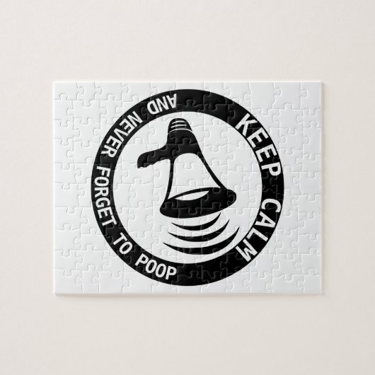 Megaphon: Behalt ruhig und vergiss nie. Puzzle (Horizontal)