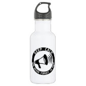 Megaphon: Behalt ruhig und vergiss nie. Trinkflasche (Vorderseite)