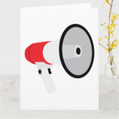 Megaphon Karte (Gelbe Blume)