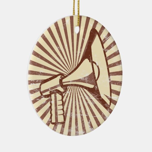 Megaphon Keramikornament (Rechts)