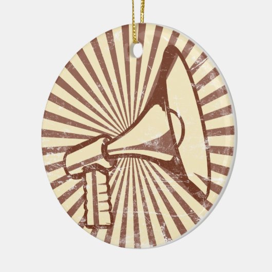 Megaphon Keramikornament (Links)