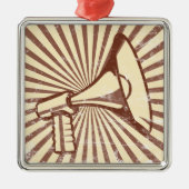 Megaphon Ornament Aus Metall (Vorne)