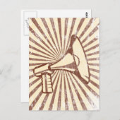 Megaphon Postkarte (Vorne/Hinten)