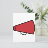 Megaphon Postkarte (Stehend Vorderseite)