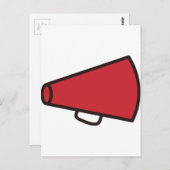 Megaphon Postkarte (Vorne/Hinten)