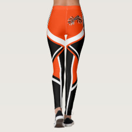 Megaphon, Schwarz und Weiß Cheerleader Leggings