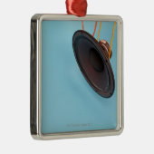 Megaphon Silbernes Ornament (Rechts)