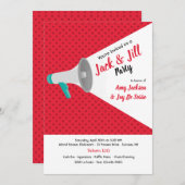 Megaphone-Einladung Einladung (Vorne/Hinten)