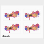 Megaphone-Logo (einfache Aufkleber) Rechteckiger Aufkleber (Blatt)