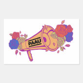 Megaphone-Logo (einfache Aufkleber) Rechteckiger Aufkleber (Vorderseite)