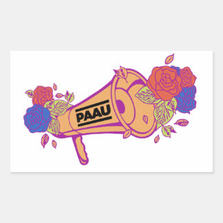 Megaphone-Logo (einfache Aufkleber) Rechteckiger Aufkleber