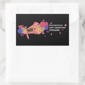 Megaphone-Logo (mit Worten) Rechteckiger Aufkleber (Tasche)