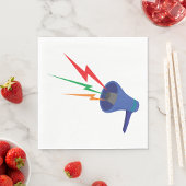 Megaphone Sound Waves Paper Napkins Serviette