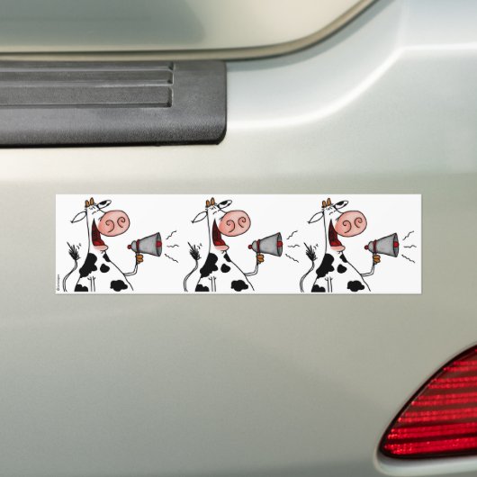 Megaphonkuh-Einklebebuchaufkleber Autoaufkleber (Auf Auto)