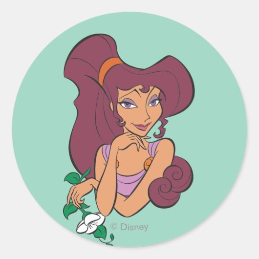 Megara Goddess at Heart Classic Round Sticker (Vorderseite)