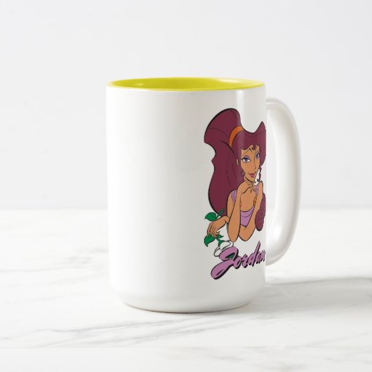 Megara Goddess at Heart Two-Tone Coffee Mug Zweifarbige Tasse (VorderseiteRechts)