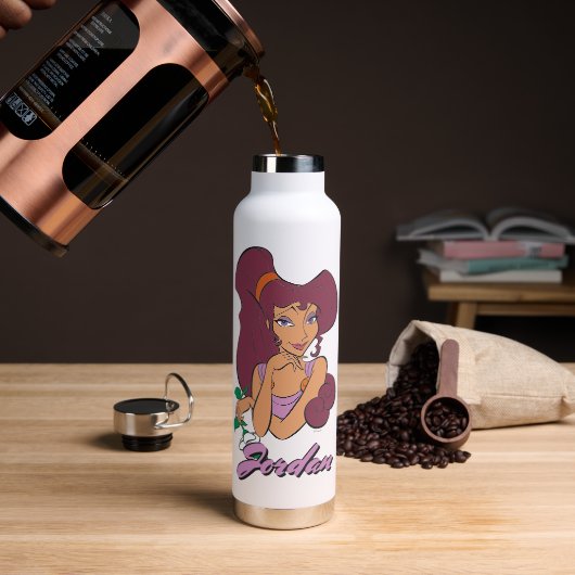 Megara Goddess at Heart Water Bottle Trinkflasche (Kaffee)