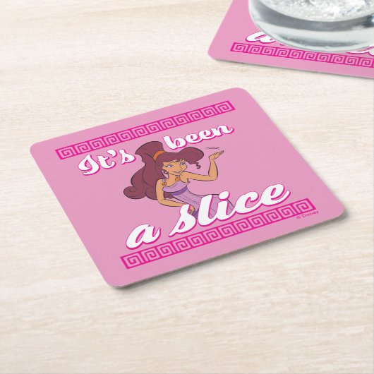 Megara - It's Been a Slice Square Paper Coaster Rechteckiger Pappuntersetzer (angewinkelt)