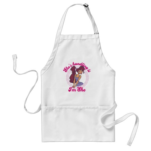 Megara - She's Handling It, I'm She Adult Apron Schürze (Vorne)