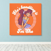 Megara - She's Handling It, I'm She Canvas Print Leinwanddruck (Insitu (Holzboden))