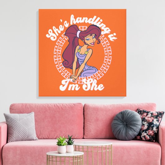 Megara - She's Handling It, I'm She Canvas Print Leinwanddruck (Insitu (Wohnzimmer))