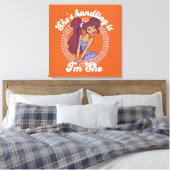 Megara - She's Handling It, I'm She Canvas Print Leinwanddruck (Insitu (Schlafzimmer))