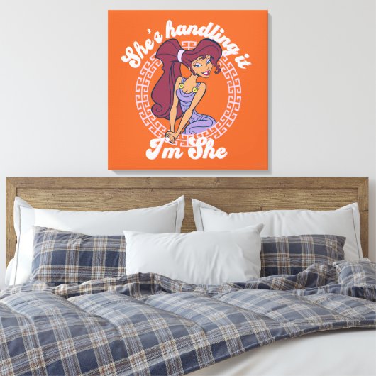 Megara - She's Handling It, I'm She Canvas Print Leinwanddruck (Insitu (Schlafzimmer))