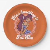 Megara - She's Handling It, I'm She Paper Plates Pappteller (Vorderseite)