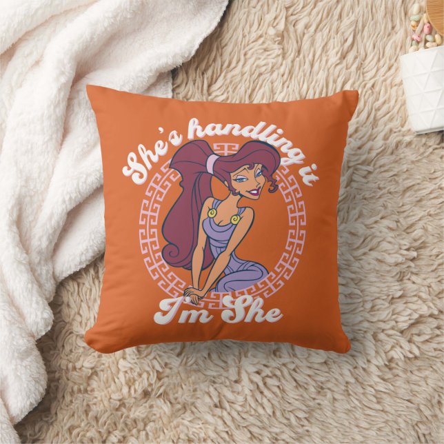 Megara - She's Handling It, I'm She Throw Pillow Kissen (Decke)