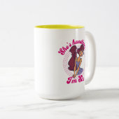 Megara - She's Handling It, I'm She Two-Tone Coffe Zweifarbige Tasse (VorderseiteRechts)