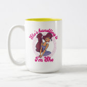 Megara - She's Handling It, I'm She Two-Tone Coffe Zweifarbige Tasse (Links)